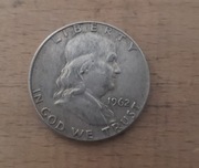 Amerykański(USA) srebrny Half dollar 1962 rok mennica  Denver 