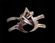 Assassin's Creed sygnet pierscionek srebro 925, prezent swieta lub cosplay