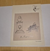 Karol Ferster zaproszenie na wystawę  2012 r.
