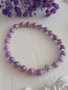 Bransoletka z naturalnego jadeitu i trochusa