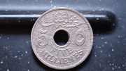 Egipt Król Husajn  5 Millimów  1917 rzadki Stan