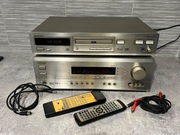 Amplituner Onkyo TX-SR501E+ DVD DV-S525+ piloty Onkyo+ dwa kable