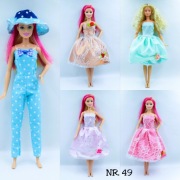 Ubranka dla lalek Barbie - 5 sztuk ubranek