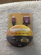 DeLOCK HDMI - DVI Cable 5.0m nowy