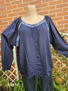 Vero Moda bluzka koszula etno boho haft gipiura wiskoza M