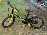 Rowerek dziecięcy BTwin 500 Dark Hero 16” + kółka stabilizujące gratis