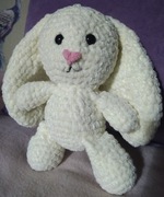 maskotka króliczek długouchy bunny handmade