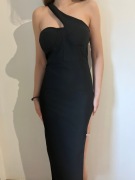 czarna midi sukienka Catwalk Connection M