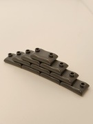 Klocki 10szt  mur okopy worki Wojsko WW2 Armia kolor grafitowy klocki Lepin