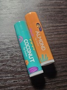 Action - Lip Balm, Almond, Coconut. Zestaw. Pomadka, błyszczyk do ust