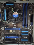 Plyta B85-G43  GTX 750ti  procesor i5 zasilacz + 24gb ram