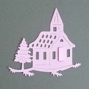 Scrapki Papierowe - Baza KOŚCIÓŁ KAPLICZKA biały.