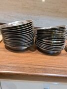 Popielniczki stołowe ze stali nierdzewnej okragle 