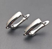 Baza do Kolczyków, pozłacana 18K, 1,8 x 1 cm., 1 para (2 szt).