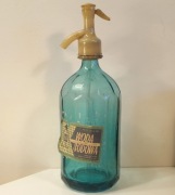 PRL Syfon Etykieta Woda Sodowa Sygnowany Warszawa 1963