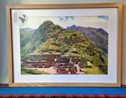 Peruwiański obraz Machu Picchu w ramie