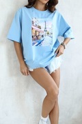 T-shirt damski Basic oversize PRINT NADRUK  Polska marka 