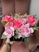 Torebka bukiet z kwiatami mydlanymi na różne okazje