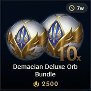 x10 Demacian Deluxe Orb Bundle na Twoje konto lol League of legends 
