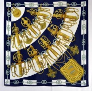 Apaszka Cliquetis w ciemnym granacie