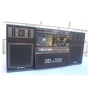 Vintage Hitachi TRK-9230E 3 Way 6 Speaker Sound System Super Wofer 3D