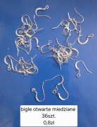 Bigle otwarte złote i srebrne haczyki do kolczyków