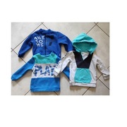 3 szt ocieplana polarowa bluza z kapturem zasuwana  t-shirt 