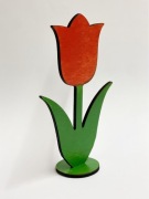 Pomalowany Drewniany TULIPAN 10x6 cm drewno sklejka figurka super jakość