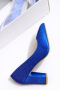 Eleganckie, kobaltowe szpilki damskie – rozmiar 38 – NOWE