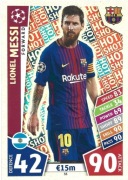 TOPPS MATCH ATTAX 2017/2018 HOT SHOT LIONEL MESSI FC BARCELONA 35
