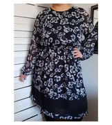 Atmosphere, sukienka w kwiaty, z długim rękawem, rozm. 18, 46, plus size