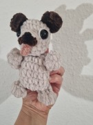 Mopsik,piesek na szydełku