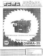 Pilarka tarczowa REMA DMMA 35 - instrukcja obsługi DTR