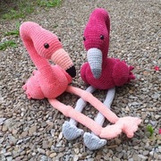 Flaming, maskotka handmade, szydełko