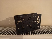 Czarny serwetnik  15cm x 4cm x 10,2cm