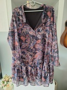 Elegancka, lekka sukienka, XL