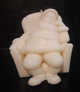 Świeczka sojowa na święta Mikołaj, świeczki Chrapiący Mikołaj