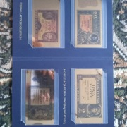 Złoto 999/1000 Kolekcja 9 replik banknotów