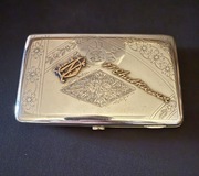 Polska papierośnica 1919r. (Srebro+złoto)