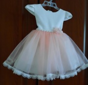 Sukienka do chrztu dla dziewczynki R. 86