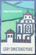 Góry Świętokrzyskie mapa turystyczna 1963