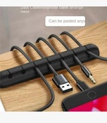 Uchwyt do kabli organizer 7 gniazd śr 0.6mm na biurko