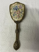 Stara szczotka mosiężna ażurowa ładna 