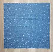 Serwetka świąteczna białe gwiazdki na niebieskim tle 84x84cm 2szt