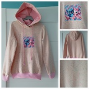Nowa bluza kangurka z kapturem rozmiar 140 Stich