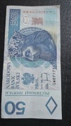 50 zł. Banknot z 1994 roku.Seria GW