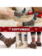 4 pary męskich wełnianych skarpet. 4 pairs of men's woolen socks.