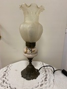 Lampka Porcelanowa z Kloszem