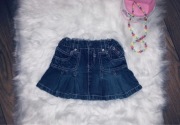 Mini spódniczka jeansowa plisowana jak do tenisa