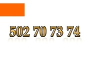 502 70 73 74 ZŁOTY NUMER STARTER ORANGE ŁATWY NA KARTĘ PREPAID GSM